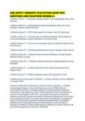 AGR SUPPLY SERGEANT EVALUATION EXAM 2026 QUESTIONS AND SOLUTIONS SCORED