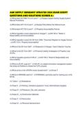 AGR SUPPLY SERGEANT UPDATED 2026 EXAM SCRIPT QUESTIONS AND SOLUTIONS SCORED