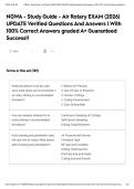 NGWA - Study Guide - Air Rotary EXAM &lpar;2026&rpar; UPDATE Verified Questions And Answers &vert; With 100&percnt; Correct Answers graded A&plus; Guaranteed Success&excl;&excl;
