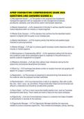 APMP FOUNDATION COMPREHENSIVE EXAM 2026 QUESTIONS AND ANSWERS SCORED A&period;pdf