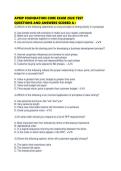 APMP FOUNDATION CORE EXAM 2026 TEST QUESTIONS AND ANSWERS SCORED A&period;pdf