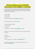 HTM 162 Midterm Exam UPDATED  QUESTIONS AND CORRECT ANSWERS