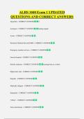 ALHS 1040 Exam 1 UPDATED  QUESTIONS AND CORRECT ANSWERS