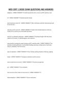 MED CERT 1 DODD EXAM QUESTIONS AND ANSWERS