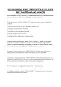 NOTARY SIGNING AGENT CERTIFICATION STUDY GUIDE PART 1 QUESTIONS AND ANSWERS