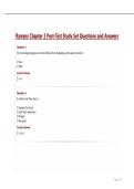 Ramsey Chapter 2 Post-Test Study Set Questions and Answers