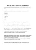 NUR 442 EXAM 2 QUESTIONS AND ANSWERS