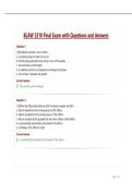 BLAW 3310 Final Exam with Questions and Answers&period;