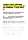 SAFE AGILE PRODUCT MANAGEMENT APM EXAMINATION TEST 2026 COMPLETE 167 QUESTIONS AND SOLUTIONS GRADED A&plus;