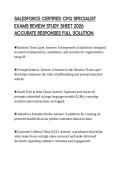 SALESFORCE CERTIFIED CPQ SPECIALIST EXAMS REVIEW STUDY SHEET 2026 ACCURATE RESPONSES FULL SOLUTION