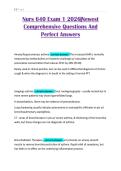 Nurs 640 Exam 1 2026&vert;Newest Comprehensive Questions And Perfect Answers
