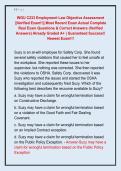 WGU C233 Employment Law Objective Assessment  &vert;&vert;Verified Exam&excl;&excl;&vert;&vert; Most Recent Exam Actual Complete  Real Exam Questions & Correct Answers &lpar;Verified  Answers&rpar; Already Graded A&plus; &vert; Guaranteed Success&excl;&excl;  Newest Exam&excl;&excl;&excl; 