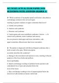 SCI NCLEX ACTUAL EXAM PAPER 2026 QUESTIONS WITH ANSWERS GRADED A&plus;