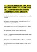 SCI 220 HUMAN ANATOMY FINAL EXAM NIGHTINGALE COLLEGE EXAMINATION TEST 2026 DETAILED QUESTIONS AND ACCURATE SOLUTIONS GRADED A&plus;