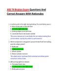 ASE T4 Brakes &lpar;MEDIUM&sol;HEAVY DUTY BRAKES&rpar; Exam Questions And Correct Answers With Rationales 2026 