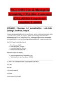 WGU D101 Cost & Managerial Accounting &vert; Objective Assessment &lpar;OA&rpar; 2025&sol;2026 Comprehensive Competency Evaluation