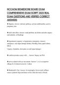 NCCAOM BIOMEDICINE BOARD EXAM COMPREHENSIVE EXAM SCRIPT 2025 REAL EXAM QUESTIONS AND VERIFIED CORRECT ANSWERS