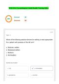 NUR 254&colon; Gerontological Adult Health Nursing Q&A&vert;Accurate&vert;Verified