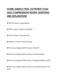 SCRIBE AMERICA FINAL OUTPATIENT EXAM 2026 COMPREHENSIVE REVIEW QUESTIONS AND EXPLANATIONS