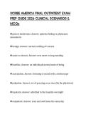 SCRIBE AMERICA FINAL OUTPATIENT EXAM PREP GUIDE 2026 CLINICAL SCENARIOS & MCQs