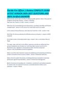Florida Fire Officer 1 Review COMPLETE EXAM LATEST VERSION 2026-2027 QUESTIONS AND 100- Verified ANSWERS&period;pdf