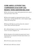 SCRIBE AMERICA OUTPATIENT FINAL COMPREHENSIVE EXAM SCRIPT 2025 RECENTLY TESTED QUESTIONS REAL EXAM