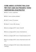 SCRIBE AMERICA OUTPATIENT FINAL EXAM PREP STUDY GUIDE 2025 FREQUENTLY TESTED QUESTIONS REAL EXAM PRACTICE