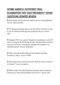 SCRIBE AMERICA OUTPATIENT FINAL EXAMINATION TEST 2025 FREQUENTLY TESTED QUESTIONS UPDATED REVIEW