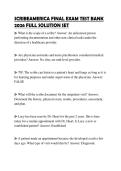 SCRIBEAMERICA FINAL EXAM TEST BANK 2026 FULL SOLUTION SET