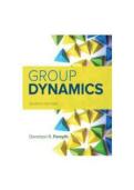 Test Bank for Group Dynamics 7th Edition by Donelson Forsyth isbn-9781337408851 All Chapters Latest Verified Guide Graded A&plus;&period;&period;