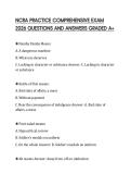 NCRA PRACTICE COMPREHENSIVE EXAM 2026 QUESTIONS AND ANSWERS GRADED 