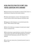 NCRA PRACTICE PRACTICE SCRIPT 2026 TESTED QUESTIONS WITH ANSWERS
