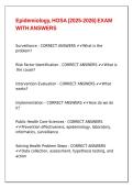 Epidemiology&comma; HOSA &lpar;2025-2026&rpar; EXAM WITH ANSWERS&period;