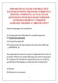 ARM 402 FINAL EXAM AND PRACTICE  EXAM QUESTIONS 2026 BANK CURRENTLY  TESTING COMPLETE ACTUAL EXAM  QUESTIONS WITH DETAILED VERIFIED  ANSWERS EXPERTLY VERIFIED  &sol;ALREADY GRADED A&plus;&sol;&sol;BRAND NEW&excl;&excl; 