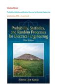 Probability&comma; Statistics&comma; and Random Processes for Electrical Engineering &lpar;3rd Edition&comma; 2008&rpar; &ndash; Solutions Manual &ndash; Leon-Garcia