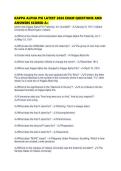 KAPPA ALPHA PSI LATEST 2026 EXAM QUESTIONS AND ANSWERS SCORED