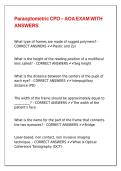 Paraoptometric CPO &ndash; AOA EXAM WITH ANSWERS