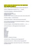 KAPPA ALPHA PSI CORE EXAM 2026 TEST QUESTIONS AND ANSWERS SCORED 