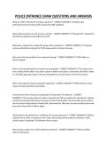POLICE ENTRANCE EXAM QUESTIONS AND ANSWERS