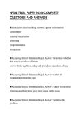 NFDN FINAL PAPER 2026 COMPLETE QUESTIONS AND ANSWERS