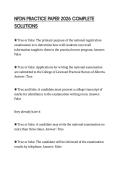 NFDN PRACTICE PAPER 2026 COMPLETE SOLUTIONS