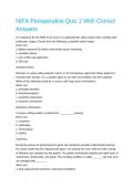 NIFA Perioperative Quiz 2 With Correct Answers