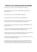 WFMS SET 2 VOL 3 EXAM QUESTIONS AND ANSWERS