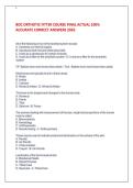 BOC ORTHOTIC FITTER COURSE FINAL ACTUAL 100- ACCURATE CORRECT ANSWERS 