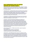 CIPP&sol;E COMPREHENSIVE EXAM 2026 UPDATED QUESTIONS AND ANSWERS SCORED A&plus;