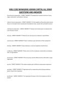 WGU C202 MANAGING HUMAN CAPITAL ALL EXAM QUESTIONS AND ANSWERS