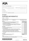 2025 A-LEVEL AQA FURTHER MATHEMATICS PAPER 3 DISCRETE 