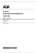 2025 A-LEVEL AQA FURTHER MATHEMATICS PAPER 3 DISCRETE WITH MARK SCHEME 