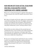 NGN HESI RN EXIT EXAM ACTUAL EXAM PAPER 2025 REAL EXAM MULTIPLE CHOICE QUESTIONS WITH VERIFIED ANSWERS