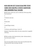 NGN HESI RN EXIT EXAM EXAM PREP STUDY GUIDE 2025 MULTIPLE CHOICE QUESTIONS AND ANSWERS FULLY SOLVED